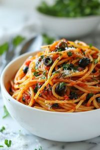 Spaghetti Puttanesca Tarifi