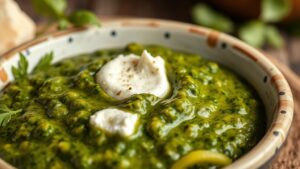 Baharatlı Fesleğenli Keçi Peynirli Pesto Sosu
