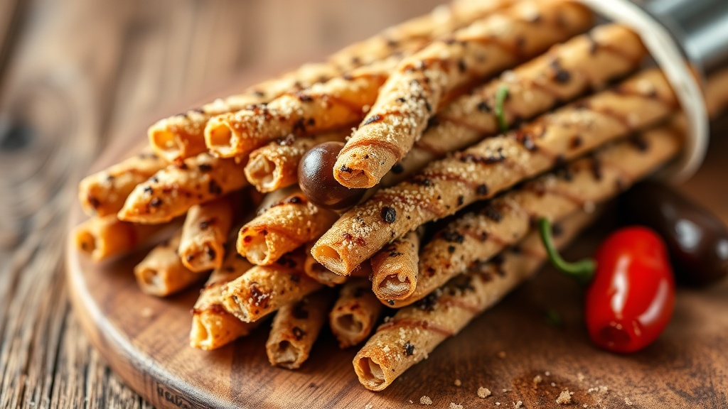 Baharatli zeytin ve biberli italyan grissini 1776798016