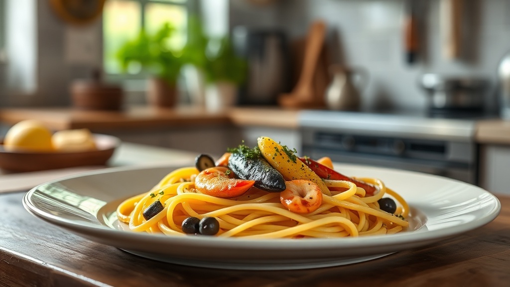 Deniz mahsullu saffron linguine italyan sahil mutfaginin saheseri 1776430848