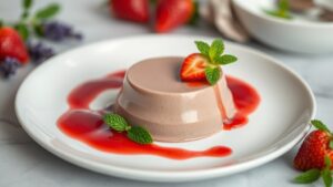 Lavanta Aromalı Çikolatalı Panna Cotta: İtalyan Lüksü
