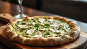 Pesto Kremalı Trüflü Pizza
