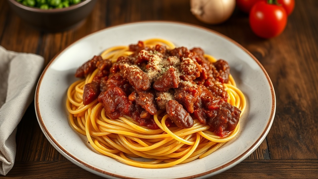 Sicilya usulu dana ragu soslu makarna 1776236494