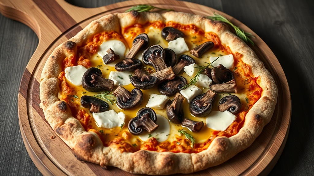 Truflu mantar ve keci peynirli rustik italyan pizzasi 1776884489