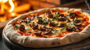 Trüflü Mantarlı Rustik İtalyan Pizza