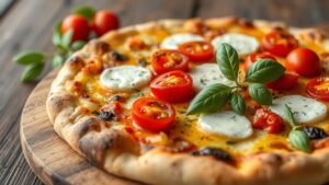 Volkanik Keçi Peynirli Akdeniz Pizza