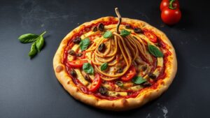 Volkanik Krateri Andıran Sicilya Stil Pizza