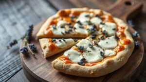 Volkanik Lavanta Keçi Peynirli Pizza