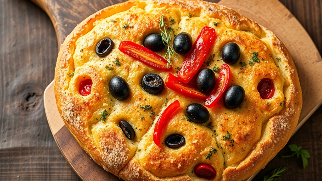 Zeytinli ve biberli rustik akdeniz focacciasi 1776970830