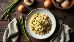 Asparaguslu İtalyan Risotto: Emilia-Romagna'nın Eşsiz Lezzeti