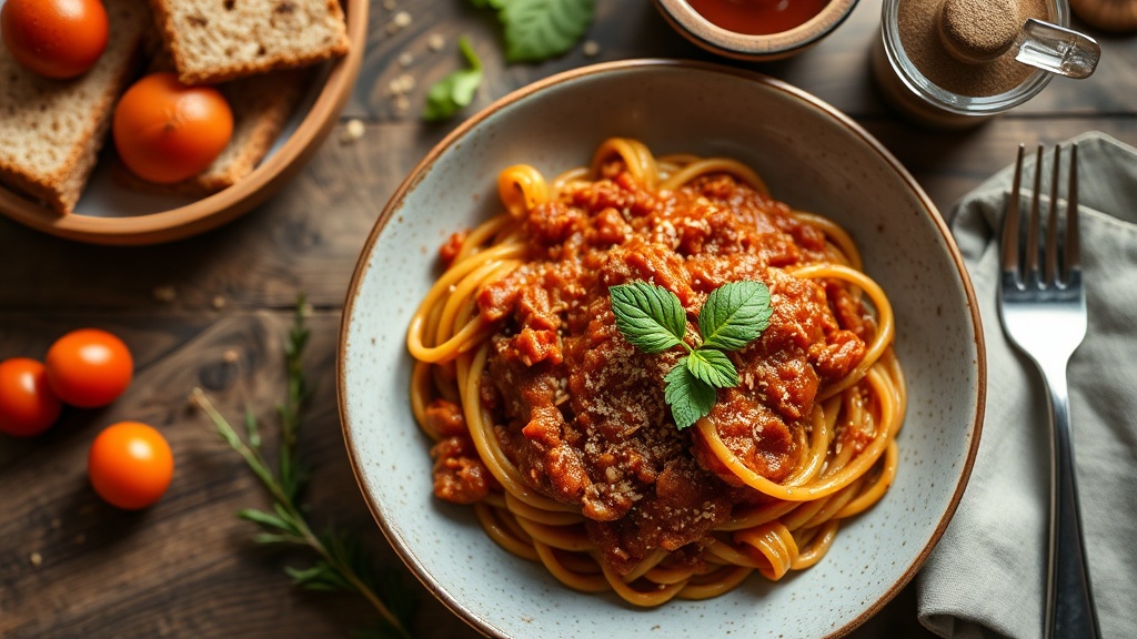 Geleneksel emilia romagna usulu zengin et ragu ragu alla bolognese 1778310171