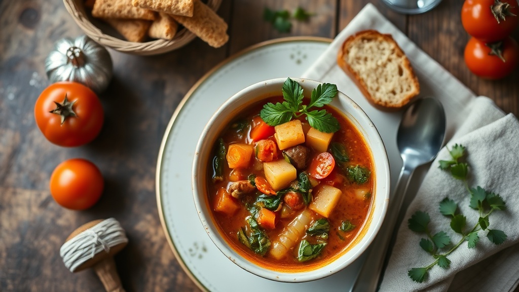 Geleneksel italyan sebze corbasi tam vejetaryen minestrone tarifi 1778483090