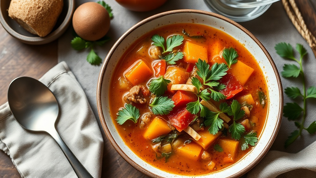Geleneksel italyan usulu vejetaryen minestrone corbasi saglikli ve lezzetli bir ziyafet 1780254134