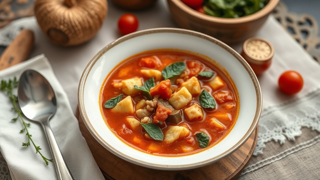 Geleneksel vejetaryen minestrone italyan ciftlik corbasi 1779778857