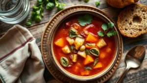 Geleneksel Vejetaryen Minestrone: İtalyan Sebze Çorbası Tarifi