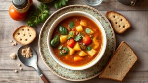 Geleneksel Vejetaryen Minestrone: İtalya'nın Kalbi Çorbasında Sebze Şöleni