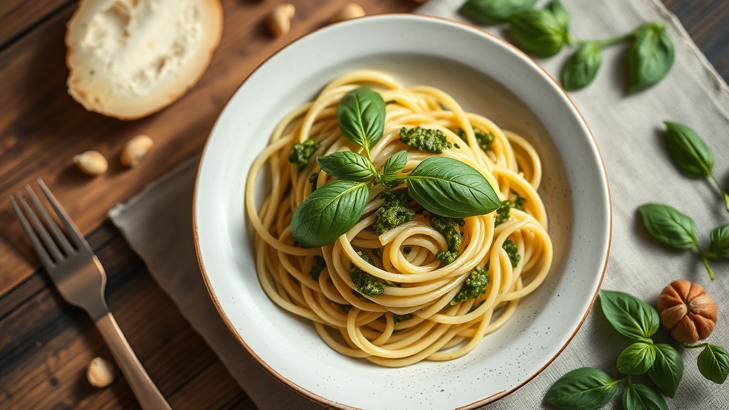 Kuzey italyanin gizli hazinesi liguria usulu pesto linguine 1779001512