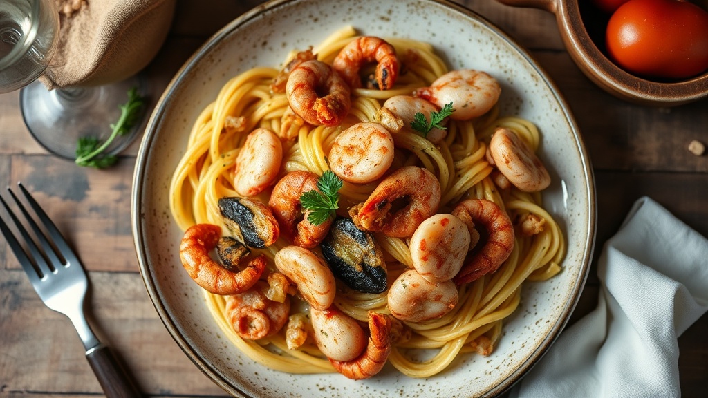 Liguria usulu enfes fritto misto deniz urunleri ziyafeti 1779778996
