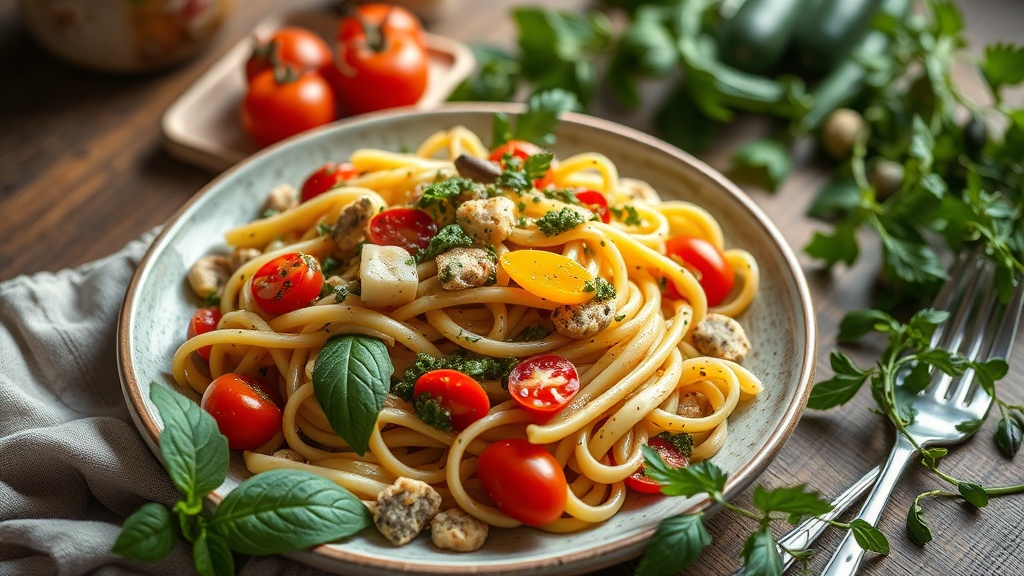 Liguria usulu soguk makarna salatasi pesto soslu klasik italyan tarifi 1779800710