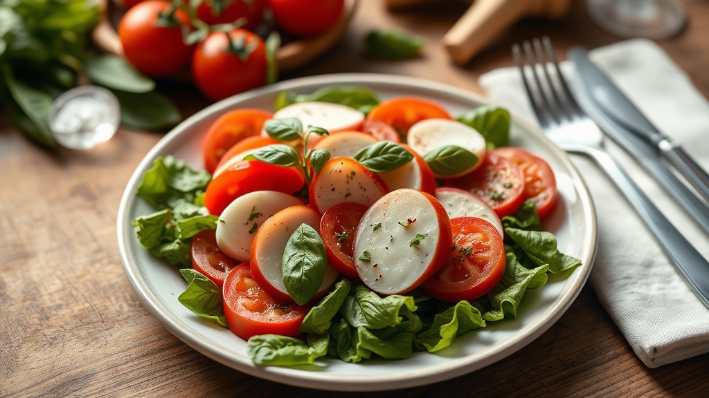 Modern caprese salatasi varyasyonlari italyan mutfaginin hafif ve taze yorumlari 1778590915