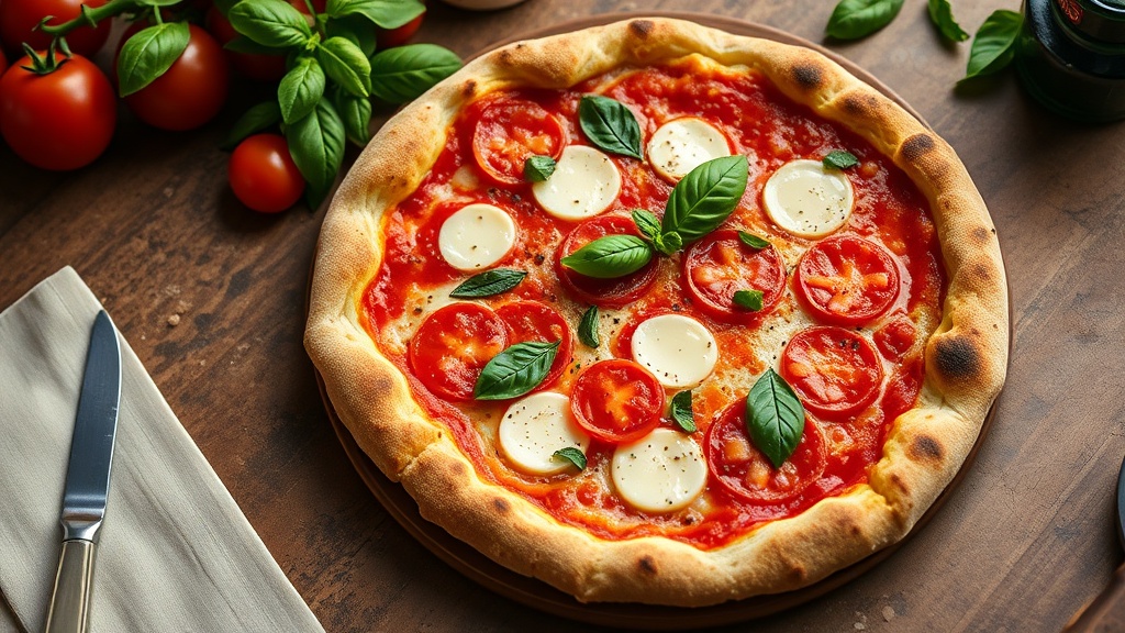 Napoli tarzi margherita pizza italyan mutfaginin klasik lezzeti 1778245427