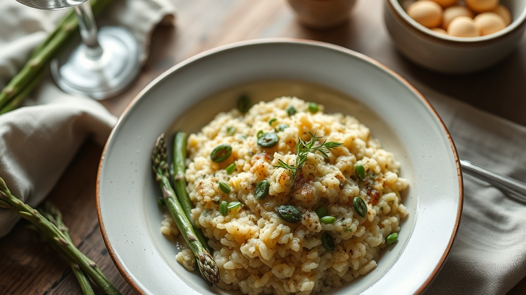 Nefis italyan kuskonmaz risottosu asparagi risotto tarifi 1778914915
