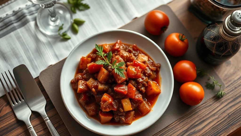 Sicilya mutfagindan enfes caponata geleneksel italyan sebze ziyafeti 1778936671
