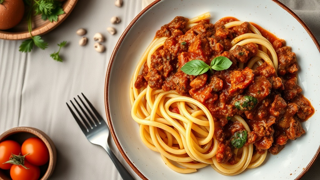Sicilya usulu pisirilen zengin soslu rigatoni makarnasi 1779973235