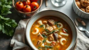 Toscana Usulü Nefis İtalyan Çorbası: Zuppa Toscana Tarifi