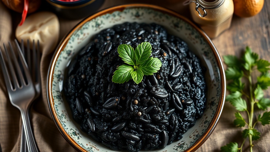 Venedikin karanlik lezzeti murekkepli deniz risottosu risotto al nero di seppia 1778284591