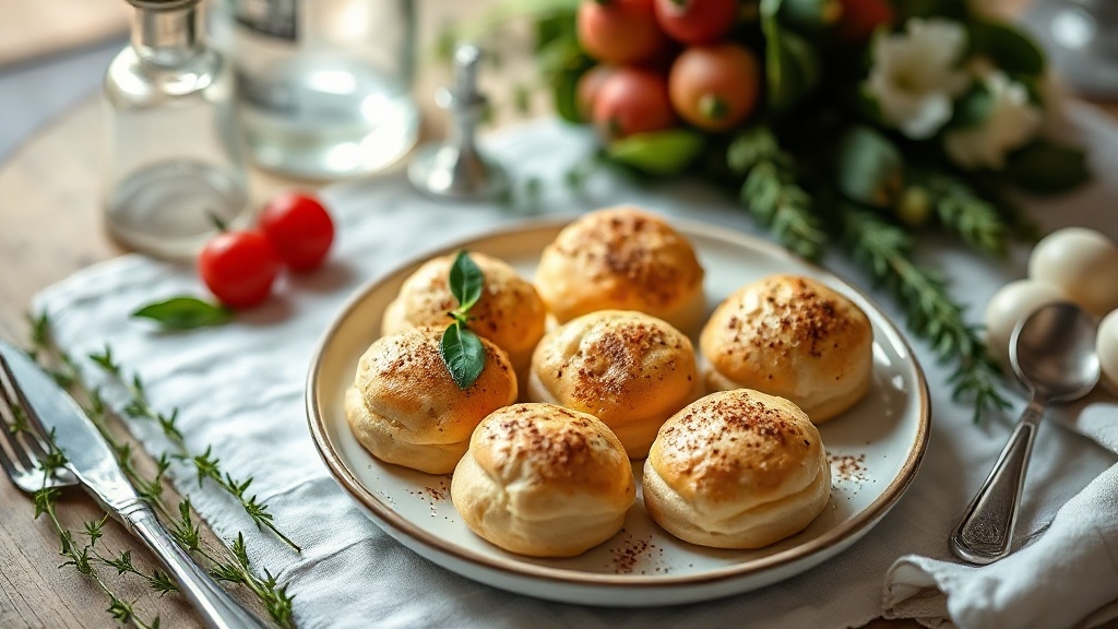 Italyan usulu profiterol cremoso dolce delizia 1780491717