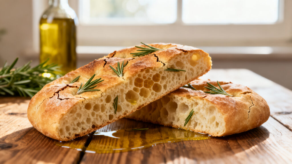 Focaccia al rosmarino italyanin mis kokulu zeytinyagli ekmek tarifi 1784034207